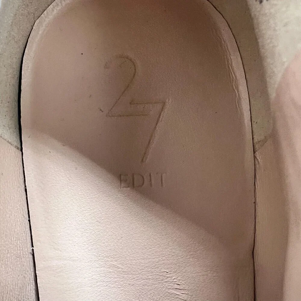 27 Edit Boots Womens Size 9.5W Penny Leather Square Toe Ankle Shoes - Picture 12 of 13